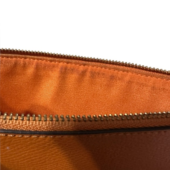 COACH East West Pop Up Pouch Crossbody Red Orange Pink - Picture 7 of 14